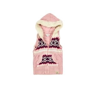 Naartjie Girls Hooded zip up Sweater Vest Size  4Y